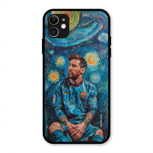 Messi Painting  iPhone 11 Mobile Back Cover - Sports PrintShield Case