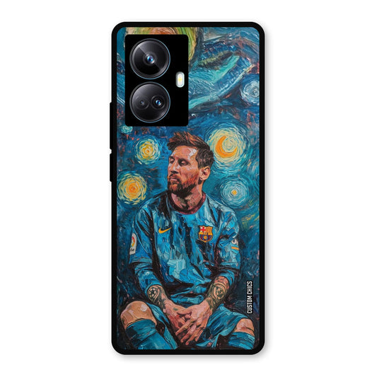 Messi Painting Realme 10 Pro Plus Mobile Back Cover - Sports PrintShield Case