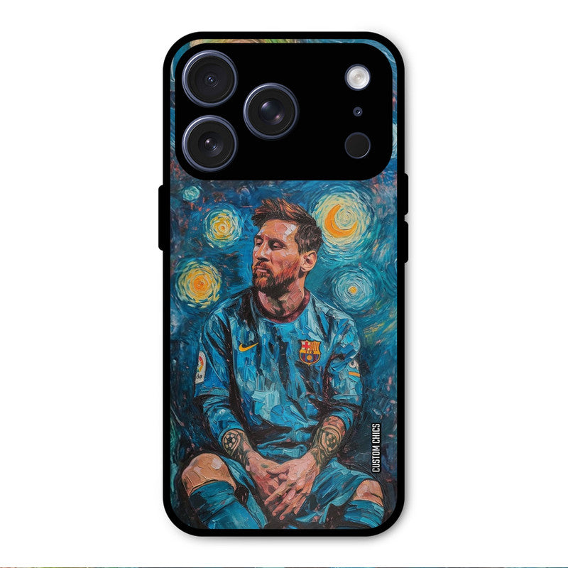 Messi Painting iPhone 17 Pro Mobile Back Cover - Sports PrintShield Case