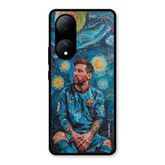 Messi Painting Vivo Y100 Mobile Back Cover - Sports PrintShield Case