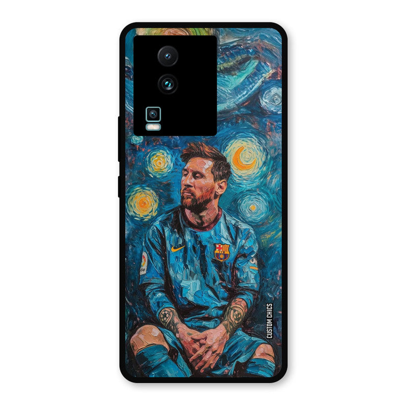 Messi Painting IQOO Neo 7 Mobile Back Cover - Sports PrintShield Case