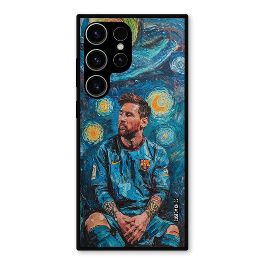 Messi Painting Samsung Galaxy S23 Ultra Mobile Back Cover - Sports PrintShield Case