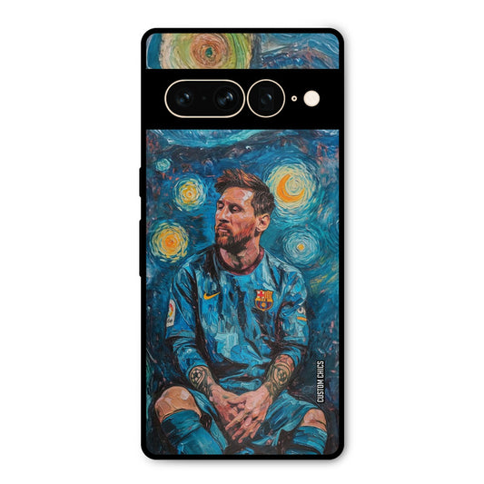 Messi Painting Google Pixel 7 Pro Mobile Back Cover - Sports PrintShield Case