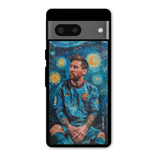 Messi Painting Google Pixel 7 Mobile Back Cover - Sports PrintShield Case