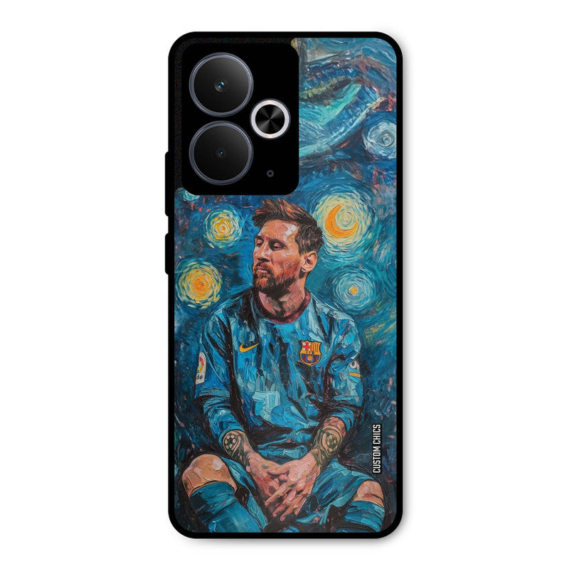 Messi Painting Realme 14T Mobile Back Cover - Sports PrintShield Case