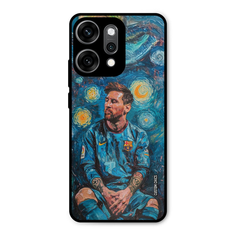 Messi Painting Oppo Reno 14 Pro Mobile Back Cover - Sports PrintShield Case