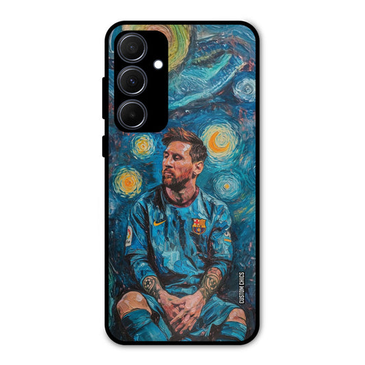 Messi Painting Samsung Galaxy A35 5G Mobile Back Cover - Sports PrintShield Case