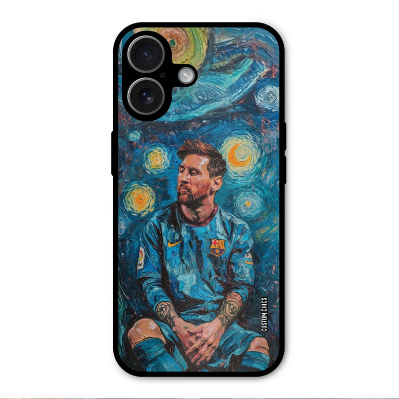 Messi Painting iPhone 17 Mobile Back Cover - Sports PrintShield Case