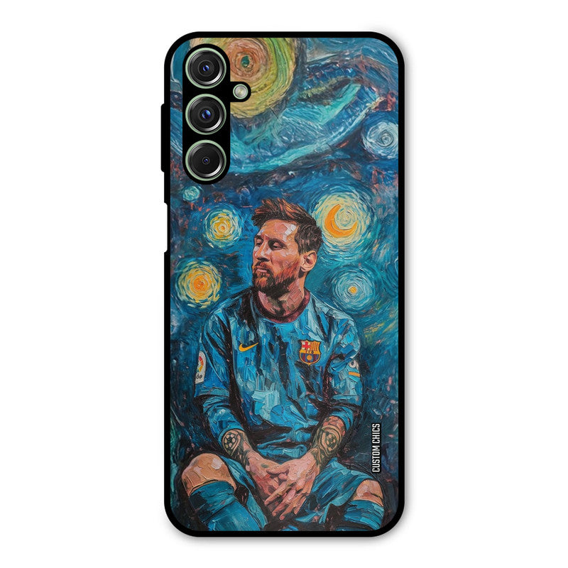 Messi Painting Samsung Galaxy M34 Mobile Back Cover - Sports PrintShield Case