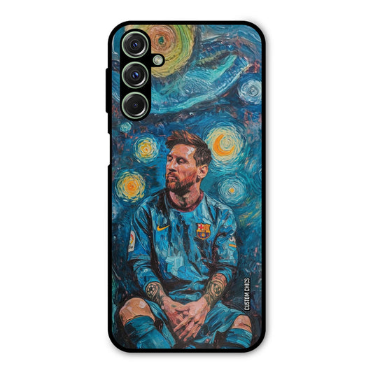 Messi Painting Samsung Galaxy M34 Mobile Back Cover - Sports PrintShield Case