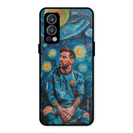 Messi Painting OnePlus Nord 2 5G Mobile Back Cover - Sports PrintShield Case