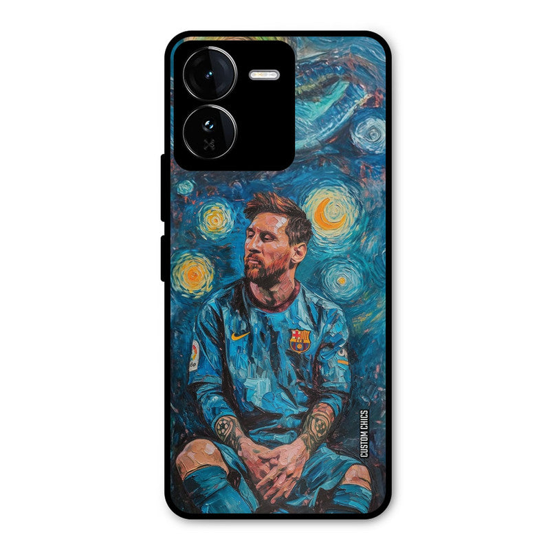 Messi Painting iQOO Z9 Mobile Back Cover - Sports PrintShield Case