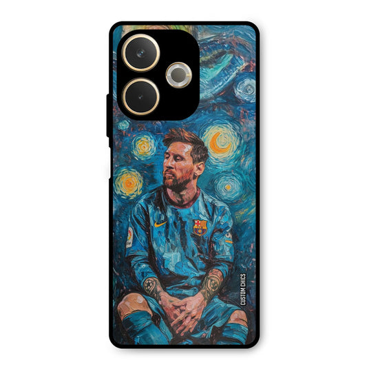 Messi Painting Oppo A5 Pro Mobile Back Cover - Sports PrintShield Case