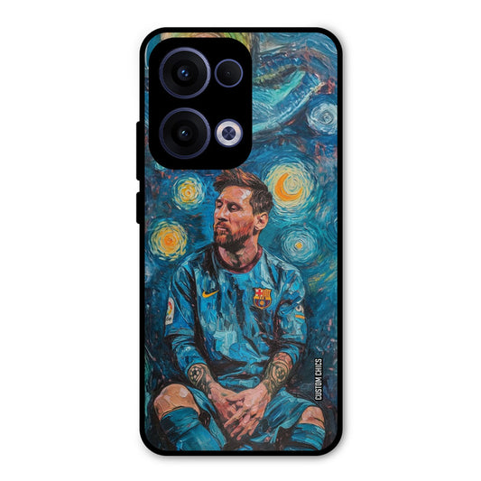 Messi Painting Oppo Reno 13 5G Mobile Back Cover - Sports PrintShield Case