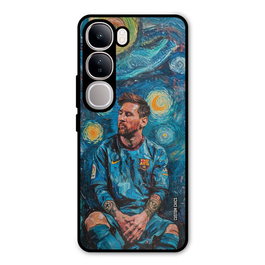 Messi Painting Vivo Y300 Mobile Back Cover - Sports PrintShield Case
