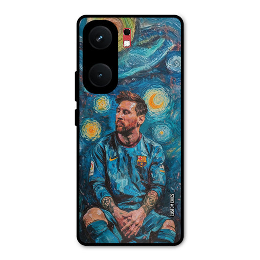 Messi Painting iQOO Neo 9 Pro Mobile Back Cover - Sports PrintShield Case