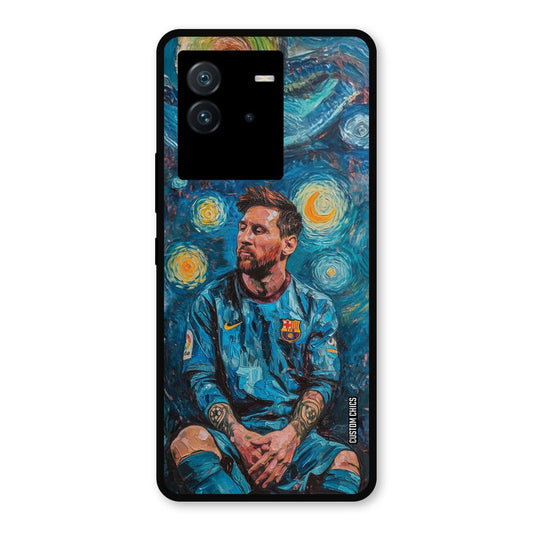 Messi Painting iQoo Neo 6 Mobile Back Cover - Sports PrintShield Case