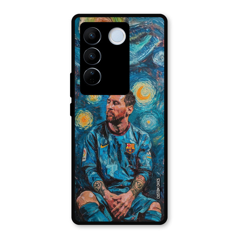 Messi Painting Vivo V27 Pro Mobile Back Cover - Sports PrintShield Case