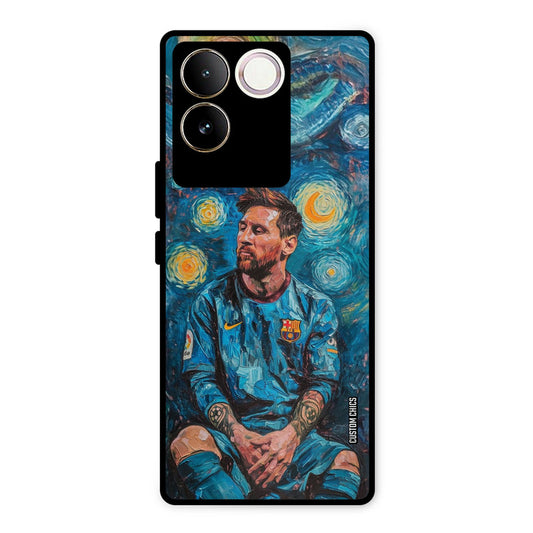 Messi Painting iQOO Z7 Pro Mobile Back Cover - Sports PrintShield Case