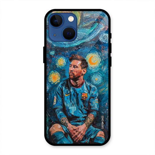 Messi Painting iPhone 13 Mini Mobile Back Cover - Sports PrintShield Case