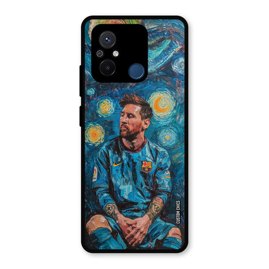 Messi Painting Redmi 12c Mobile Back Cover - Sports PrintShield Case