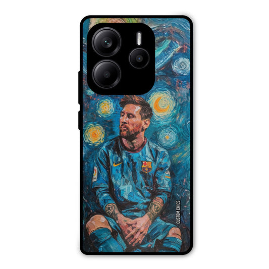 Messi Painting Redmi Note 14 Mobile Back Cover - Sports PrintShield Case