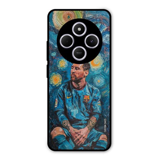 Messi Painting Poco M7 Mobile Back Cover - Sports PrintShield Case