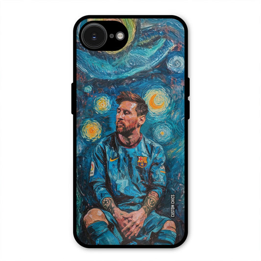 Messi Painting iPhone 16e Mobile Back Cover - Sports PrintShield Case