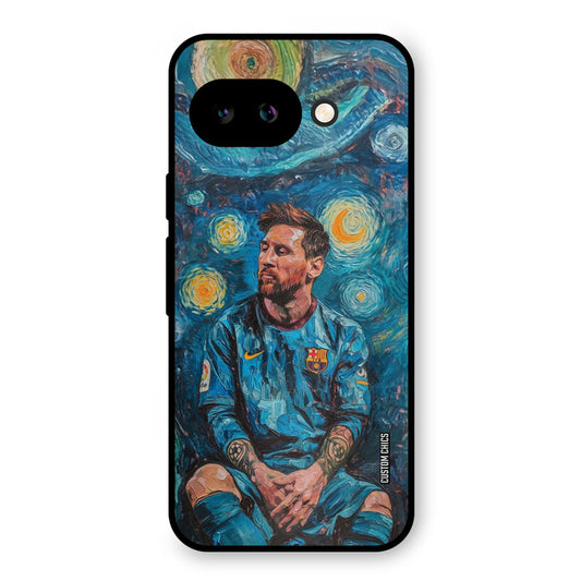 Messi Painting Google Pixel 9A Mobile Back Cover - Sports PrintShield Case