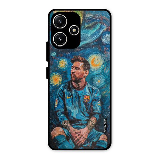 Messi Painting Redmi 12 5G Mobile Back Cover - Sports PrintShield Case