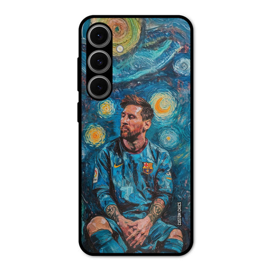 Messi Painting Samsung Galaxy S24 Mobile Back Cover - Sports PrintShield Case