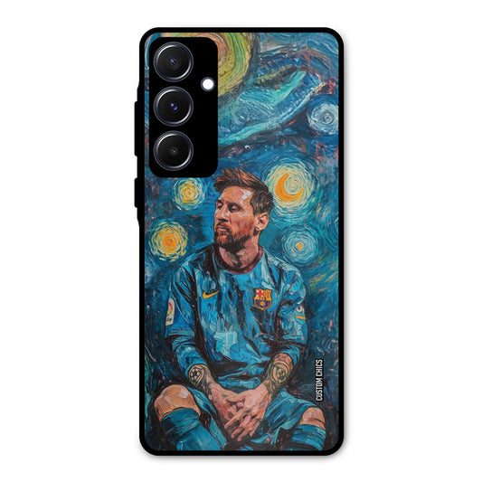 Messi Painting Samsung Galaxy A55 5G Mobile Back Cover - Sports PrintShield Case