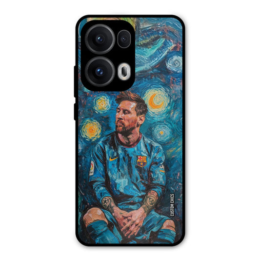 Messi Painting Oppo Reno 13 Pro 5G Mobile Back Cover - Sports PrintShield Case