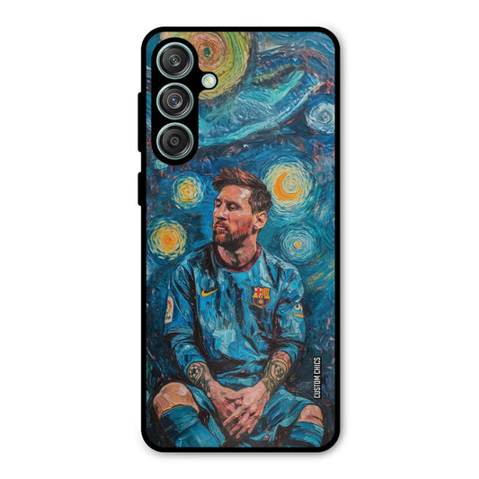 Messi Painting Samsung Galaxy M55 5G Mobile Back Cover - Sports PrintShield Case