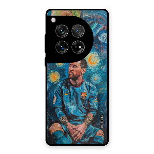 Messi Painting OnePlus 12 Mobile Back Cover - Sports PrintShield Case