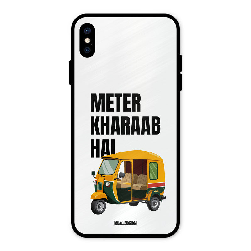 Meter Kharaab Hai iPhone XS Max Mobile Back Cover - Typography PrintShield Case