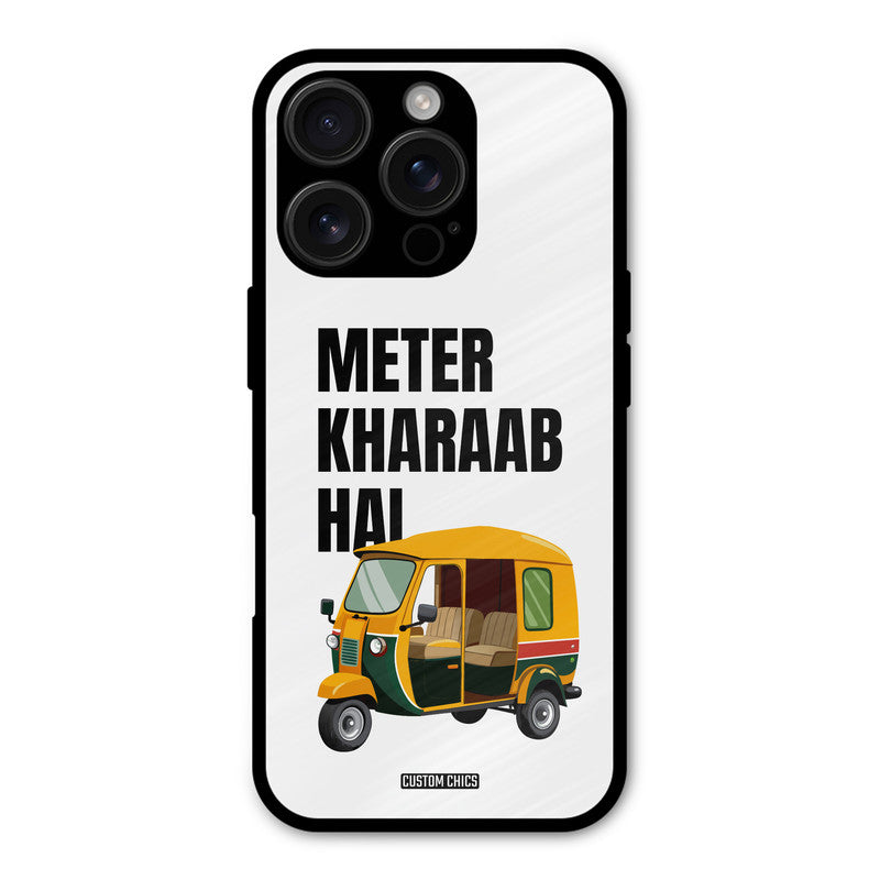 Meter Kharaab Hai iPhone 16 Pro Max Mobile Back Cover - Typography PrintShield Case