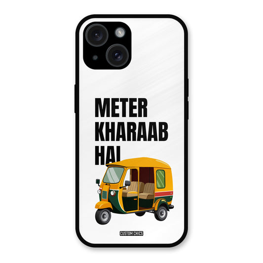 Meter Kharaab Hai iPhone 15 Mobile Back Cover - Typography PrintShield Case