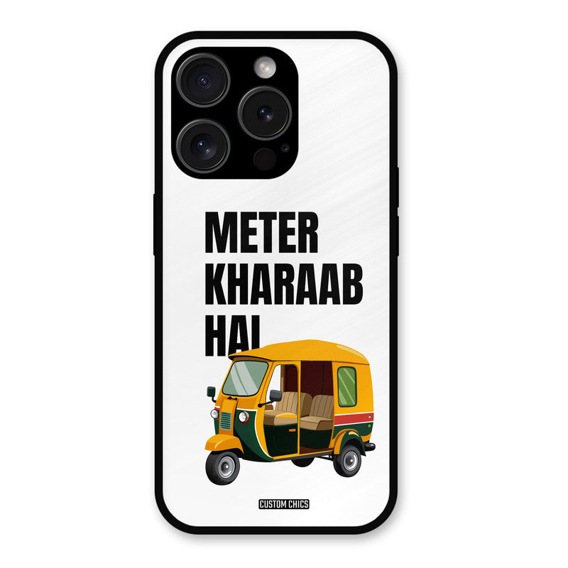 Meter Kharaab Hai iPhone 15 Pro Max Mobile Back Cover - Typography PrintShield Case