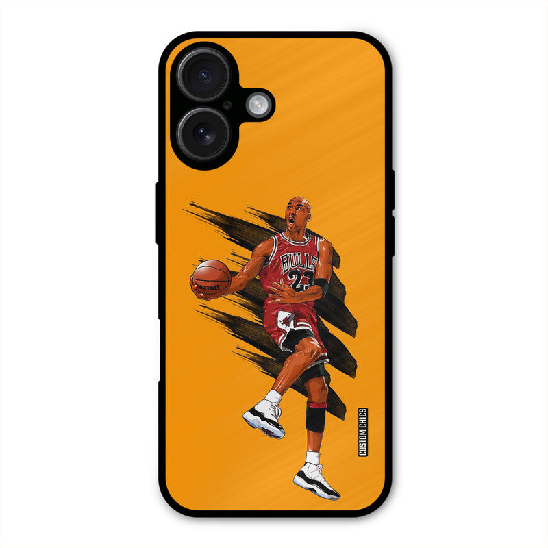Michael Jordan  iPhone 16 Mobile Back Cover - Sports PrintShield Case