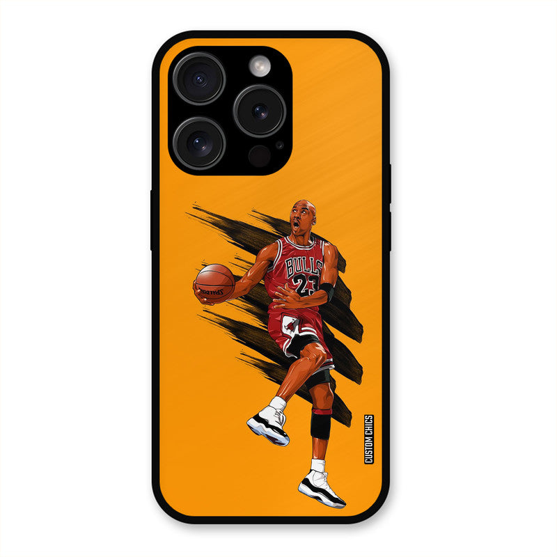 Michael Jordan  iPhone 15 Pro Max Mobile Back Cover - Sports PrintShield Case