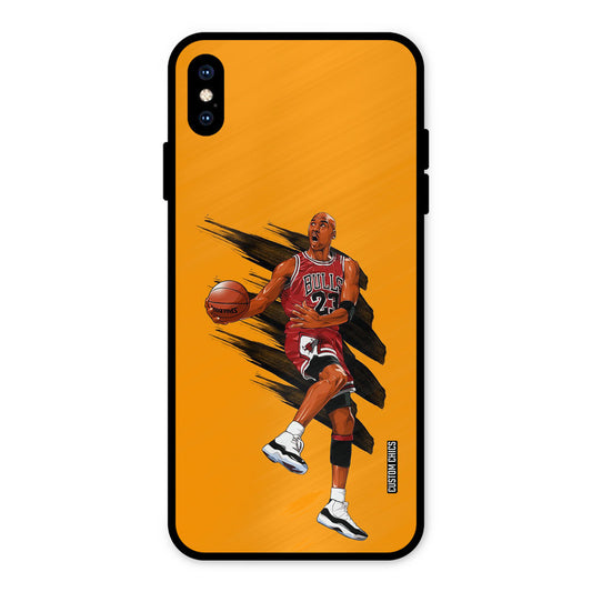 Michael Jordan iPhone XS Max Mobile Back Cover - Sports PrintShield Case