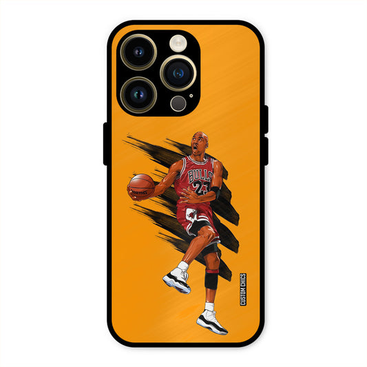 Michael Jordan  iPhone 14 Pro Mobile Back Cover - Sports PrintShield Case