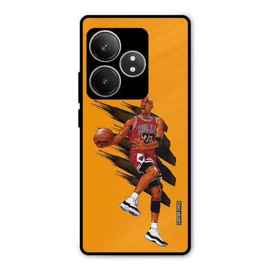 Michael Jordan Realme GT 6T Mobile Back Cover - Sports PrintShield Case
