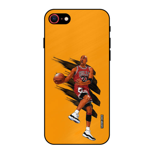 Michael Jordan iPhone SE 2020 Mobile Back Cover - Sports PrintShield Case