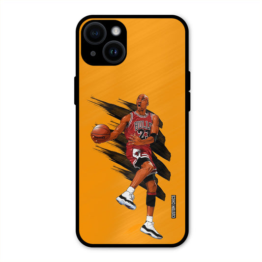 Michael Jordan  iPhone 14 Plus Mobile Back Cover - Sports PrintShield Case