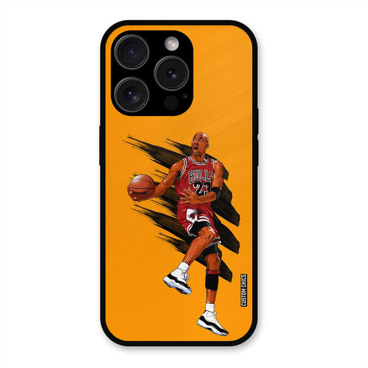 Michael Jordan  iPhone 15 Pro Mobile Back Cover - Sports PrintShield Case
