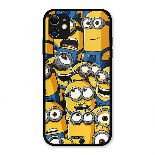 Minions Group iPhone 11 Mobile Back Cover - Cute PrintShield Case