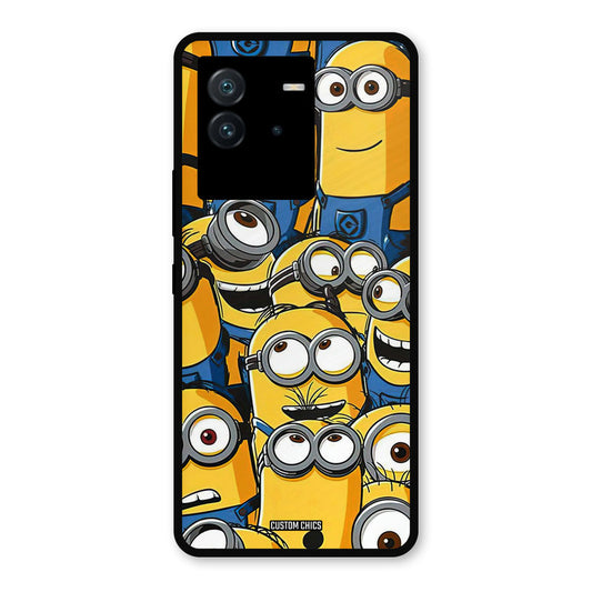 Minions Group iQoo Neo 6 Mobile Back Cover - Cute PrintShield Case