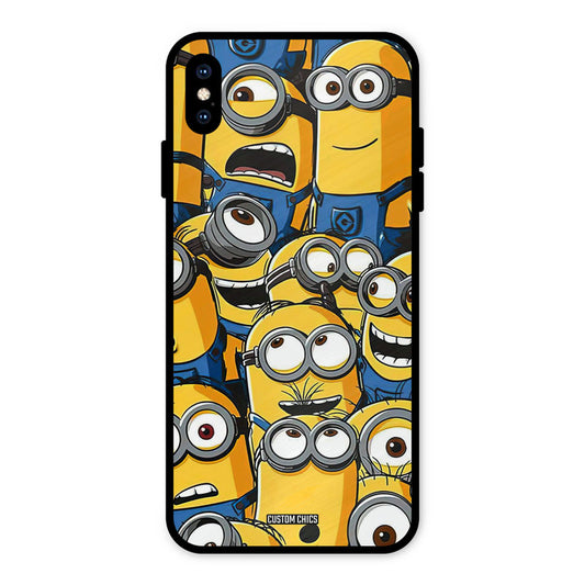 Minions Group iPhone XS Max Mobile Back Cover - Cute PrintShield Case